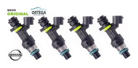 Kit com 4 Bicos Injetores Nissan Tiida Sentra Versa Fby2850 Original