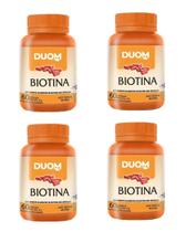 Kit com 4 Biotina 60Cápsulas - Duom