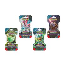 Kit com 4 Blisters Pokémon TCG Escarlate e Violeta 6 Mascaras de Crepúsculo