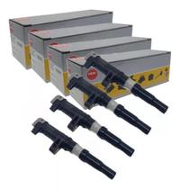 kit com 4 bobinas Ngk Renault 1.6 16v Logan, Sandero, Duster, Clio, Megane e Scenic. U5001