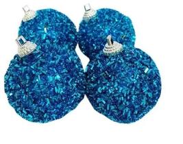 Kit com 4 Bolas de Natal Festão Muito Brilho 5cm Kit com 4 Bolas de Natal Festão Muito Brilho 5cm