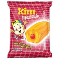 KIT COM 4 - BOLO BAUNILHA RECHEIO SABOR MORANGO 70G - Zero leite - Zero Lactose - Sem ovo