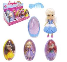 Kit com 4 Bonecas Laynier Princess com Acessório na Capsula