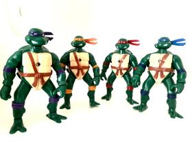 Kit com 4 bonecos articulados tartarugas ninjas com luz coleção presente crianças
