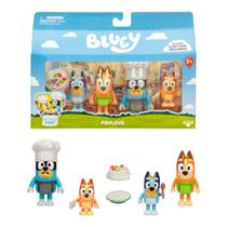 Kit com 4 Bonecos Colecionáveis 6cm Bluey - Pavlova Kit com 4 Bonecos Colecionáveis 6cm Bluey - Pavlova