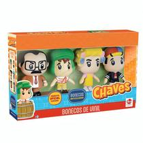 Kit Com 4 Bonecos De Vinil Do Chaves 3578 Líder Brinquedos