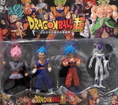 Kit Com 4 Bonecos Dragon Ball Z Goku Vegeta Coleção