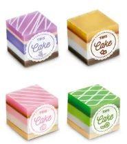Kit com 4 borrachas cake holic cores e cheiros sortidos tris