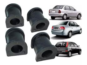 Kit com 4 buchas barra estabilizadora dianteira e traseira corsa classic 1998 1999 2000 2001 2002 2003 2004 2005 2006