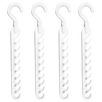 Kit com 4 Cabides Extensor 9 Ganchos Articulado Giratório Vertical 35,5cm Organizador de Roupas Closet Kit com 4 Cabides Extensor 9 Ganchos Articulado Giratório Vertical 35,5cm Organizador de Roupas Closet