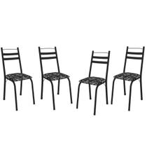 Kit Com 4 Cadeiras De Aço Carbono Ferrara - ÉdeCasaMóveis Kit Com 4 Cadeiras De Aço Carbono Ferrara - ÉdeCasaMóveis