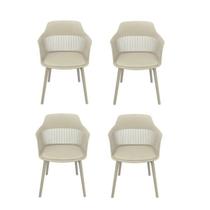 Kit com 4 Cadeiras Mena para Sala de Jantar Kit com 4 Cadeiras Mena para Sala de Jantar