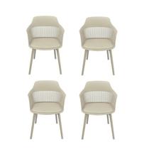Kit com 4 Cadeiras Mena para Sala de Jantar