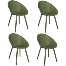 Kit com 4 Cadeiras para Jardim e Área Externa Drops