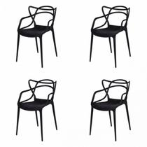 Kit com 4 Cadeiras para Sala de de Jantar Solna