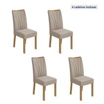 Kit com 4 Cadeiras para Sala de Jantar Apogeu Kit com 4 Cadeiras para Sala de Jantar Apogeu