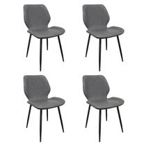 Kit com 4 Cadeiras para Sala de Jantar Bergen