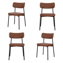 Kit com 4 Cadeiras para Sala de Jantar Mona Yescasa