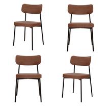Kit com 4 Cadeiras para Sala de Jantar Mona Yescasa