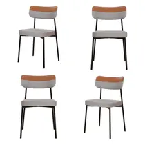 Kit com 4 Cadeiras para Sala de Jantar Mona Yescasa