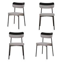 Kit com 4 Cadeiras para Sala de Jantar Mona Yescasa