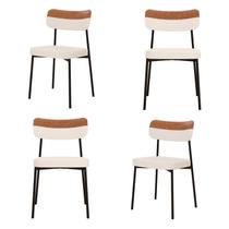 Kit com 4 Cadeiras para Sala de Jantar Mona Yescasa
