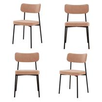 Kit com 4 Cadeiras para Sala de Jantar Mona Yescasa