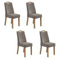 Kit com 4 Cadeiras para Sala de Jantar Vênus