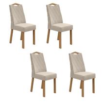 Kit com 4 Cadeiras para Sala de Jantar Vênus