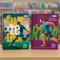 Kit com 4 Cadernos 10 Matérias 160 Folhas Nova Mix Feminino e Masculino Sortido