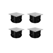 Kit Com 4 Caixa De Passagem Tampa Inox Iluminação De Piscina Kit Com 4 Caixa De Passagem Tampa Inox Iluminação De Piscina