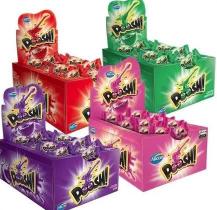 Kit Com 4 Caixas de Chicletes Poosh Sabores Sortido