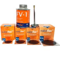 Kit com 4 Caixas Remendo A Frio V1 - V2 - V3 - V-4 Cola Fv-1