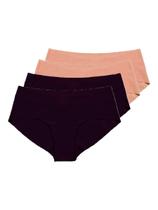 Kit com 4 Calcinhas Biquíni Hope 38800 Colorido Kit com 4 Calcinhas Biquíni Hope 38800 Colorido