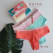 kit com 4 calcinhas de algodão fio com cos