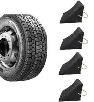 Kit com 4 calços de roda p/ caminhões