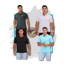 kit com 4 camisas gola polo piquet robles masculina P M G GG