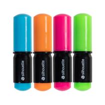 Kit com 4 Canetas em Cores Neon Portrait e Cameo Silhouette