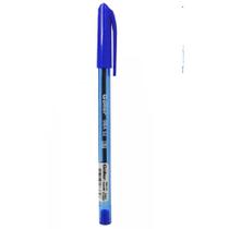 Kit com 4 canetas esferográficas azul material escolar e escritório básico - Filó Modas