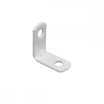 Kit com 4 Cantoneiras em L Cor Branco 2,5 x 2,5 cm