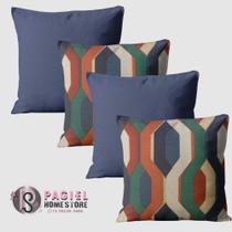 Kit Com 4 Capas de almofada 40cmx40cm Kit Com 4 Capas de almofada 40cmx40cm