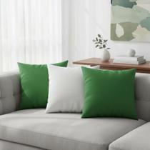 Kit Com 4 Capas de Almofada Decorativas Micro Percal 400 fios Para Sala Sofá Coloridas