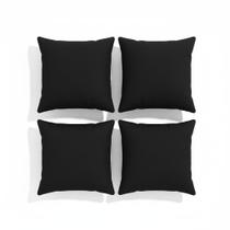 Kit Com 4 Capas de Almofada Decorativas Micro Percal 400 fios Para Sala Sofá Coloridas