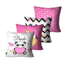 Kit Com 4 Capas de Almofadas Mdecore 45x45 Alta Definição