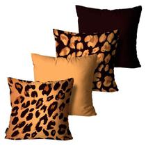 Kit Com 4 Capas de Almofadas Mdecore 45x45 Alta Definição