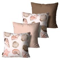 Kit Com 4 Capas de Almofadas Mdecore 45x45 Alta Definição