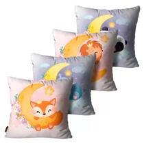 Kit Com 4 Capas de Almofadas Mdecore 45x45 Alta Definição
