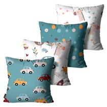 Kit Com 4 Capas de Almofadas Mdecore 45x45 Alta Definição