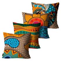 Kit Com 4 Capas de Almofadas Mdecore 45x45 Alta Definição Kit Com 4 Capas de Almofadas Mdecore 45x45 Alta Definição