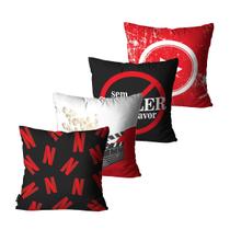 Kit Com 4 Capas de Almofadas Mdecore 45x45